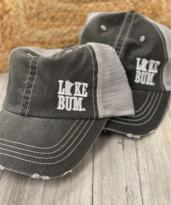 Minnesota Lake Bum Mesh Trucker Hat