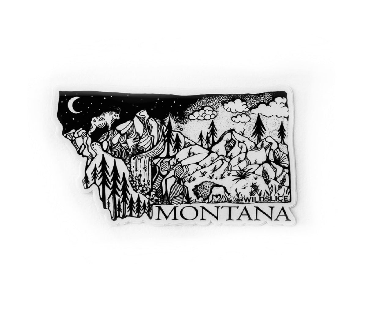 Montana State 4" sticker