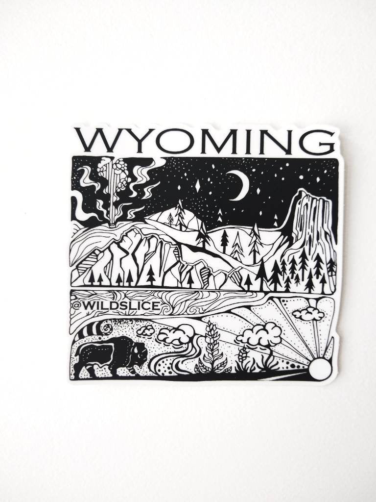 Wyoming State 4" stickers