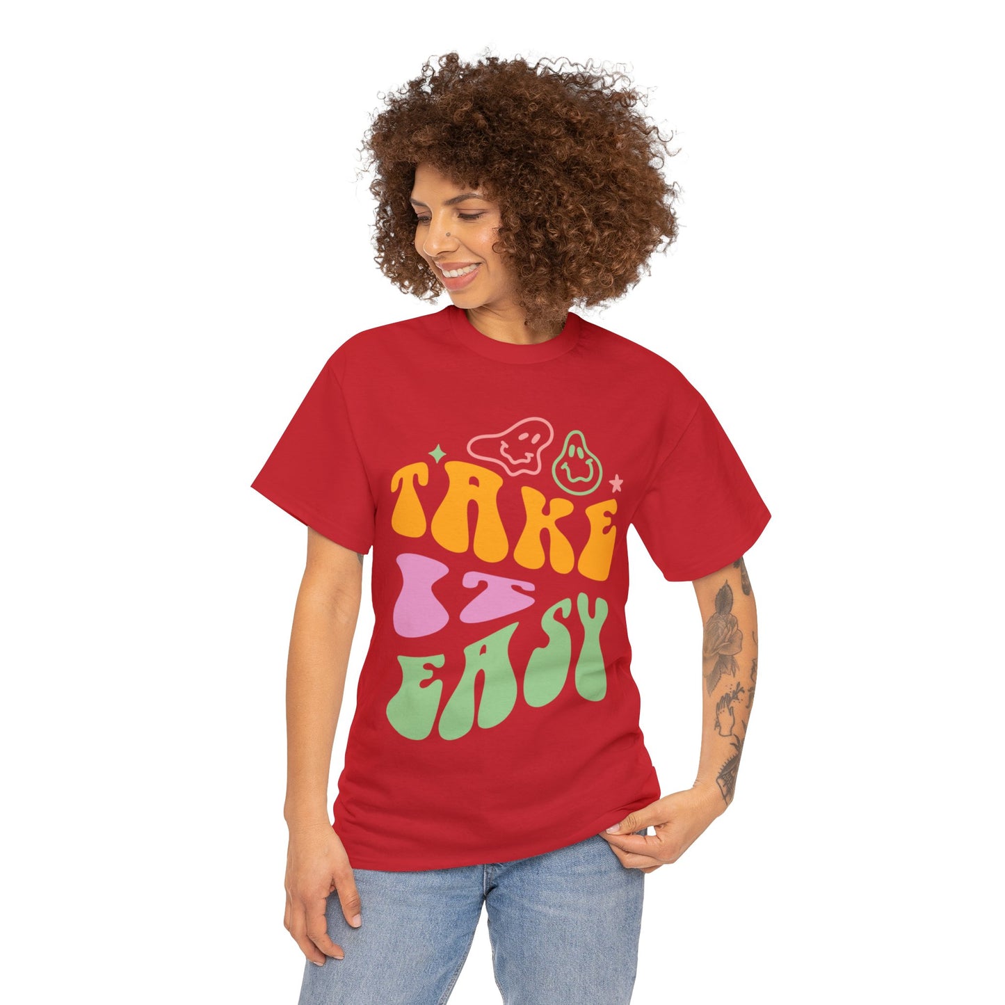 Take It Easy Men's Heavy Cotton Tee