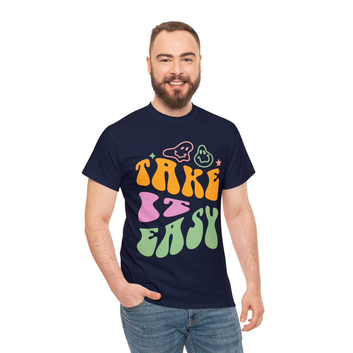 Take It Easy Men's Heavy Cotton Tee