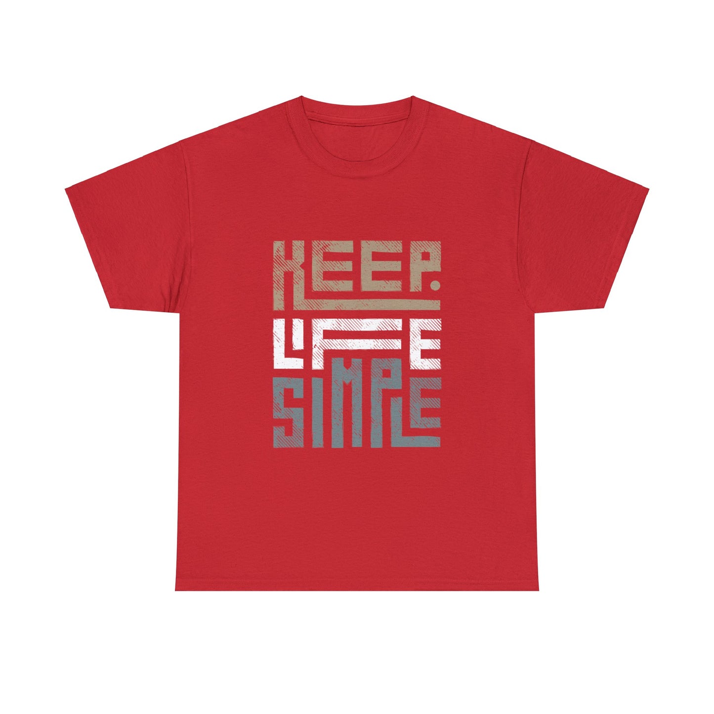 Keep Life Simple Earth Tone Unisex Heavy Cotton Tee