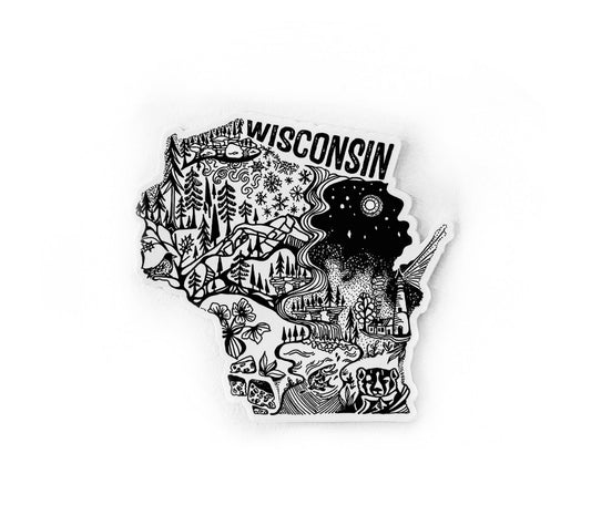 Wisconsin State  4" stickers