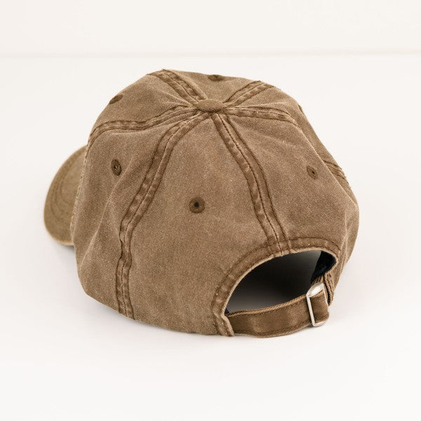 Embroidered Wild Tree Canvas Hat