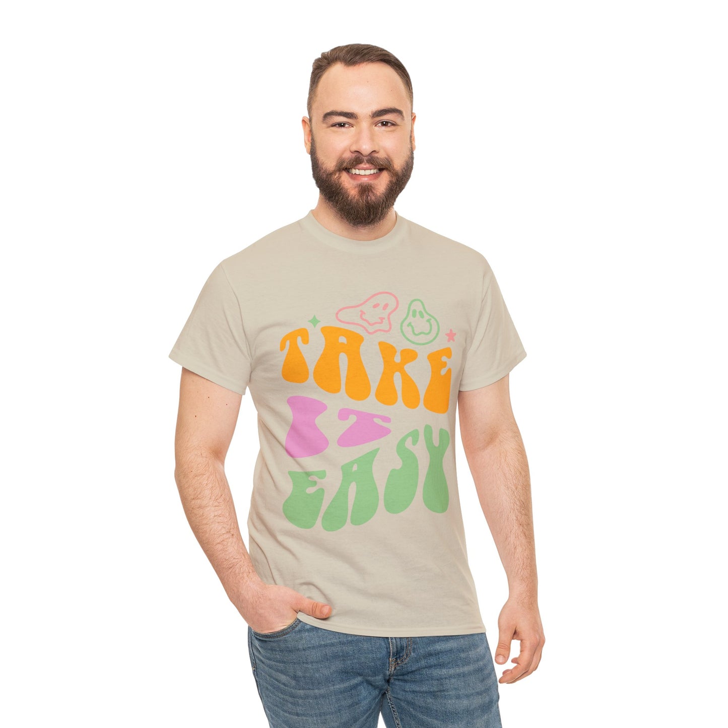 Take It Easy Men's Heavy Cotton Tee