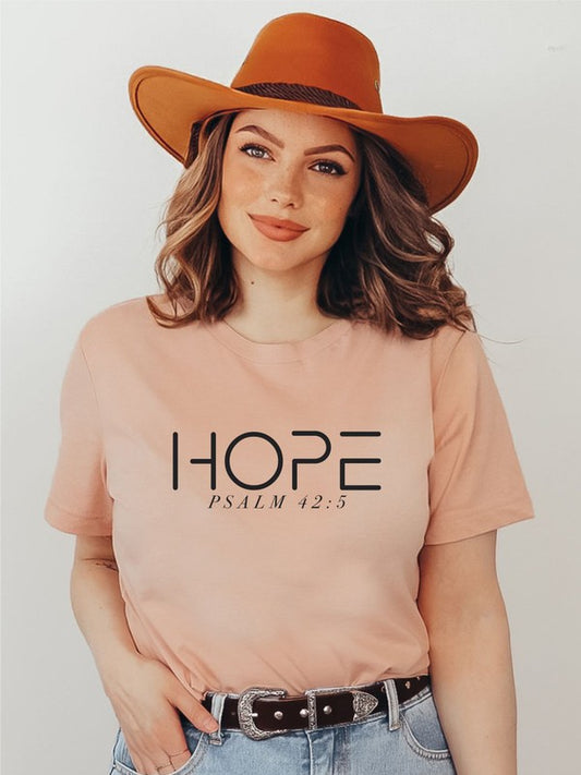 Hope Psalm 42:5  Short Sleeve Tee