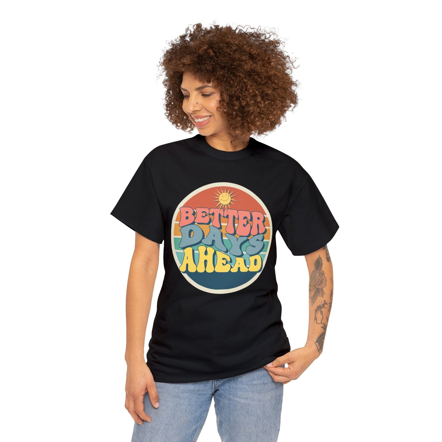 Better Days Ahead Men's Heavy Cotton Tee