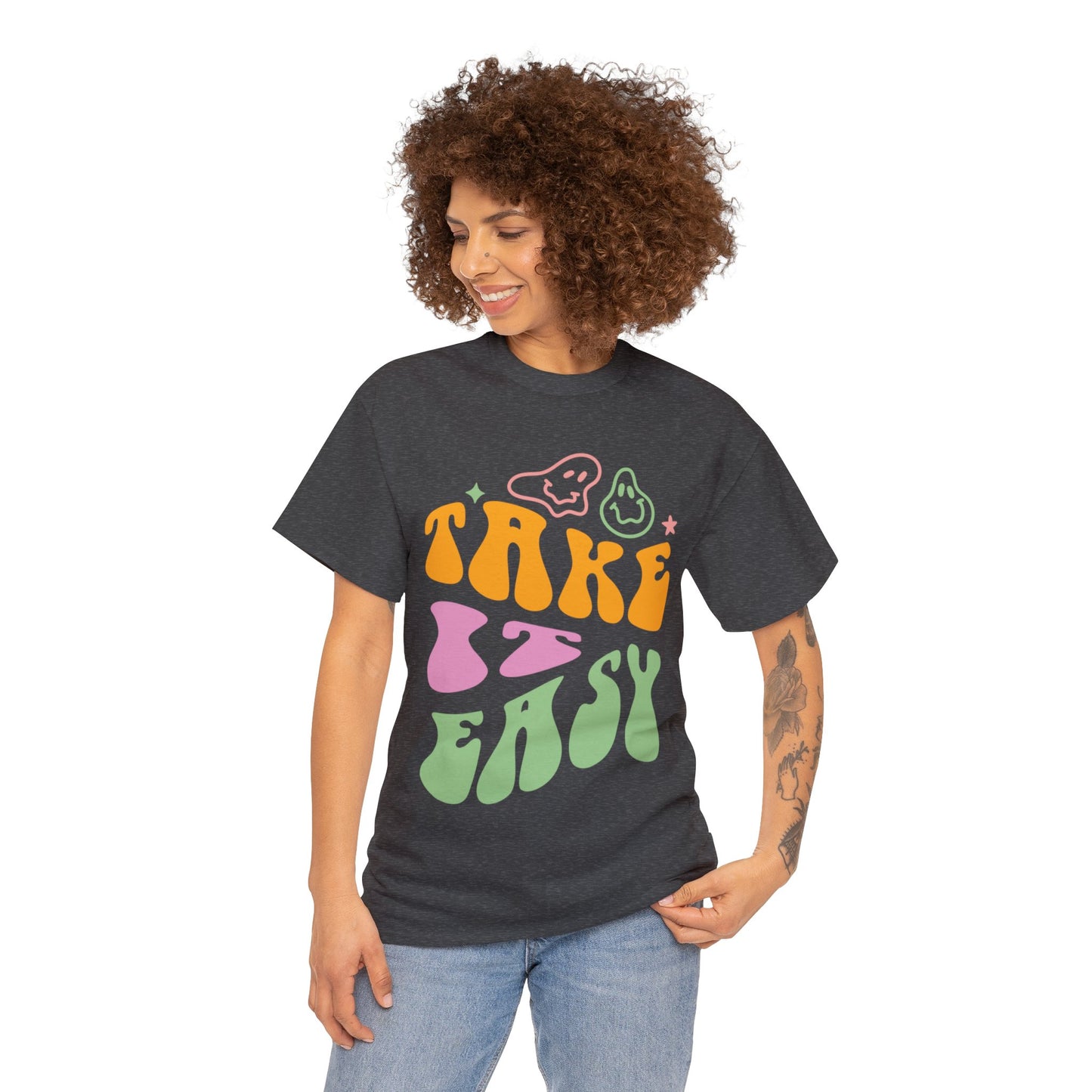 Take It Easy Men's Heavy Cotton Tee