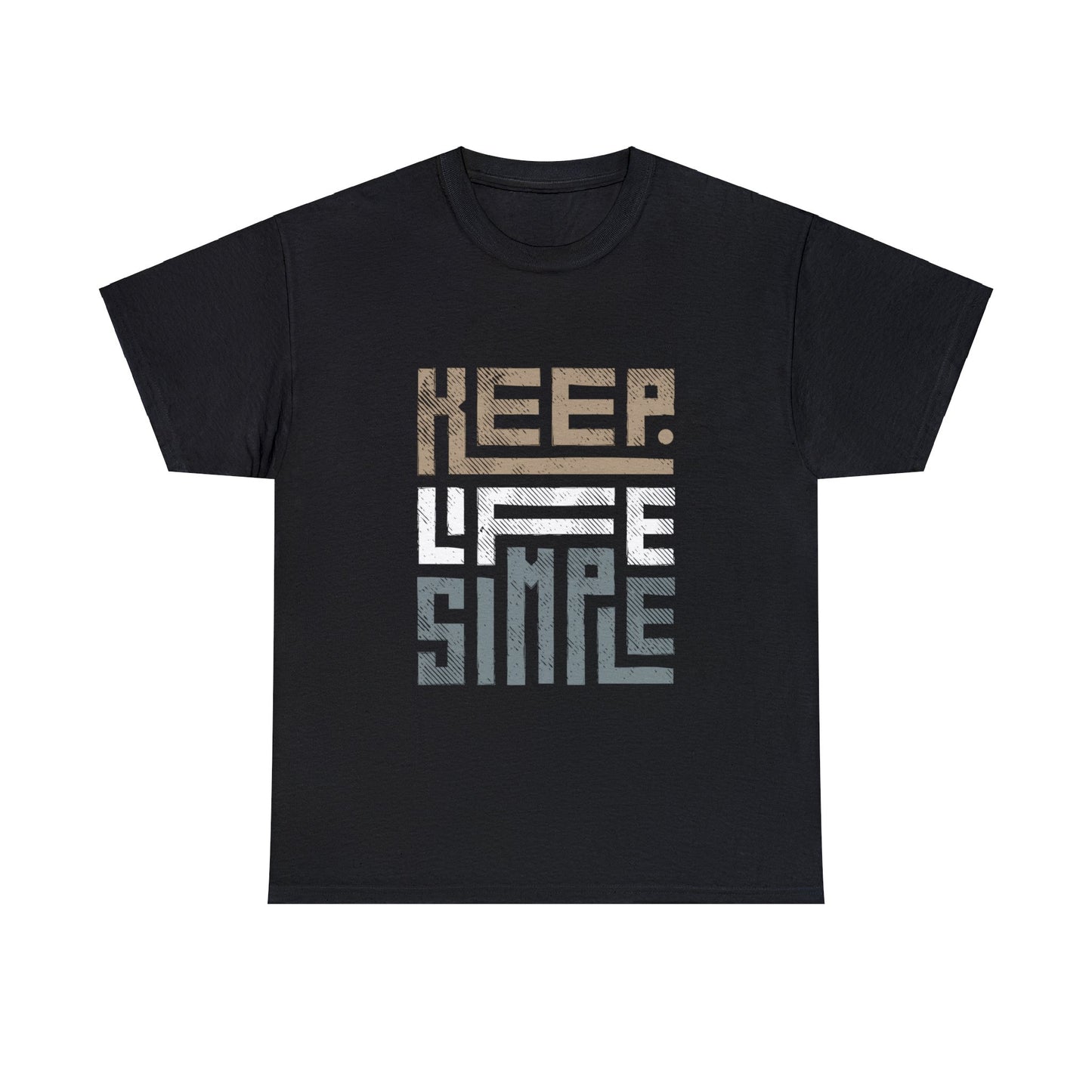 Keep Life Simple Earth Tone Unisex Heavy Cotton Tee