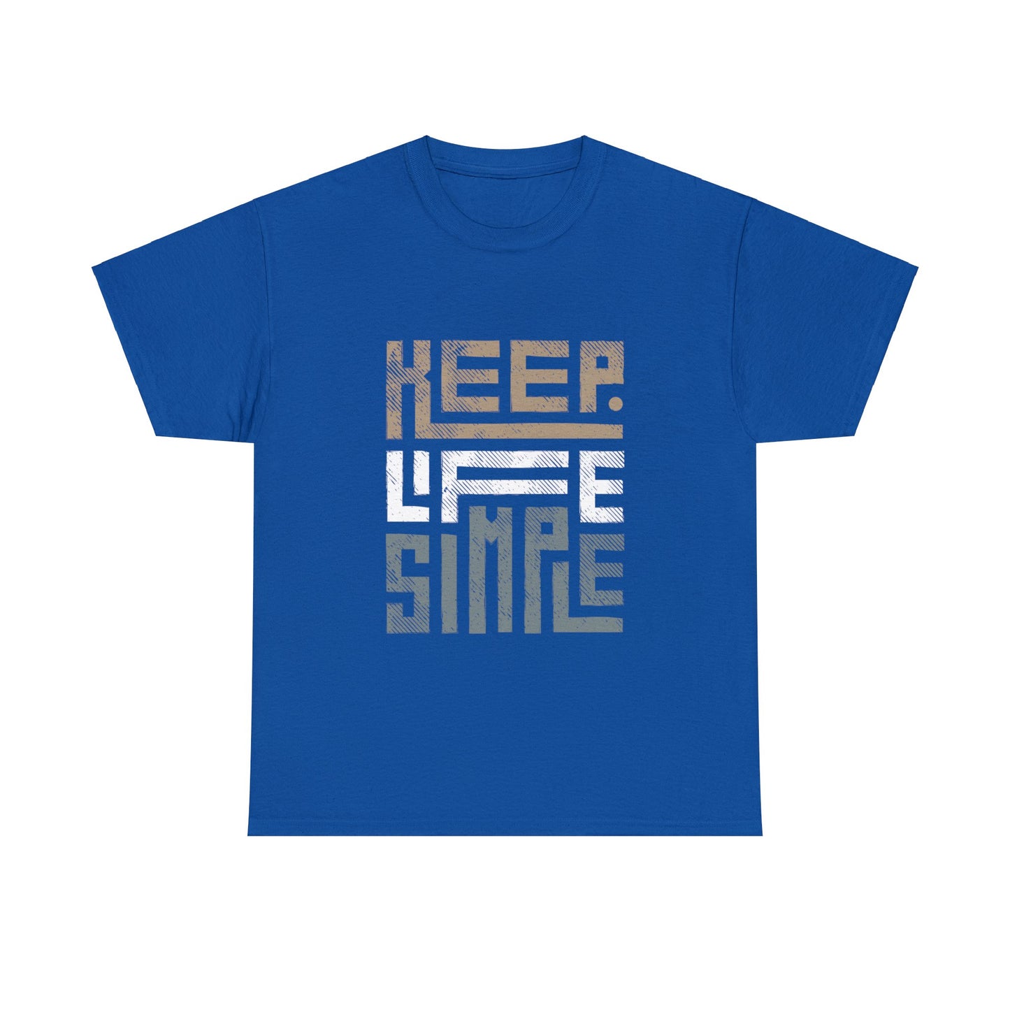 Keep Life Simple Earth Tone Unisex Heavy Cotton Tee
