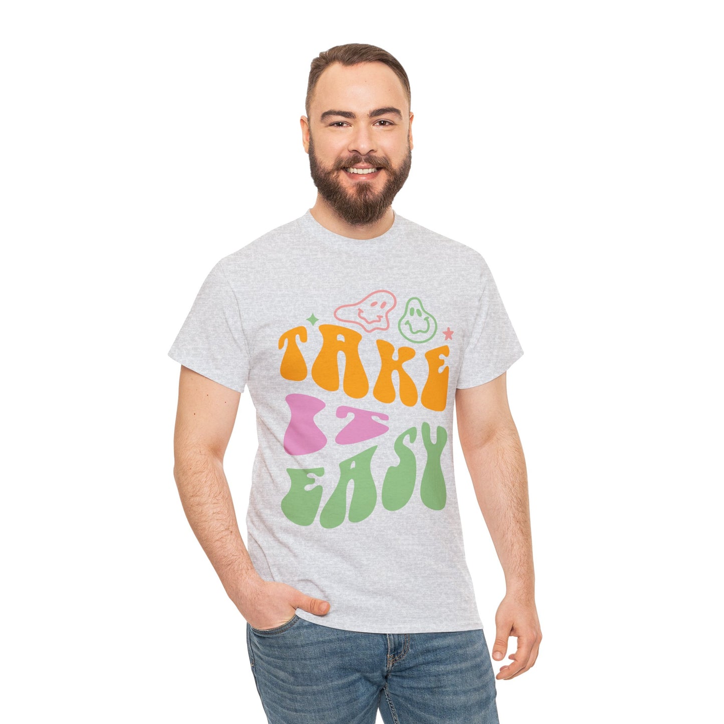 Take It Easy Men's Heavy Cotton Tee