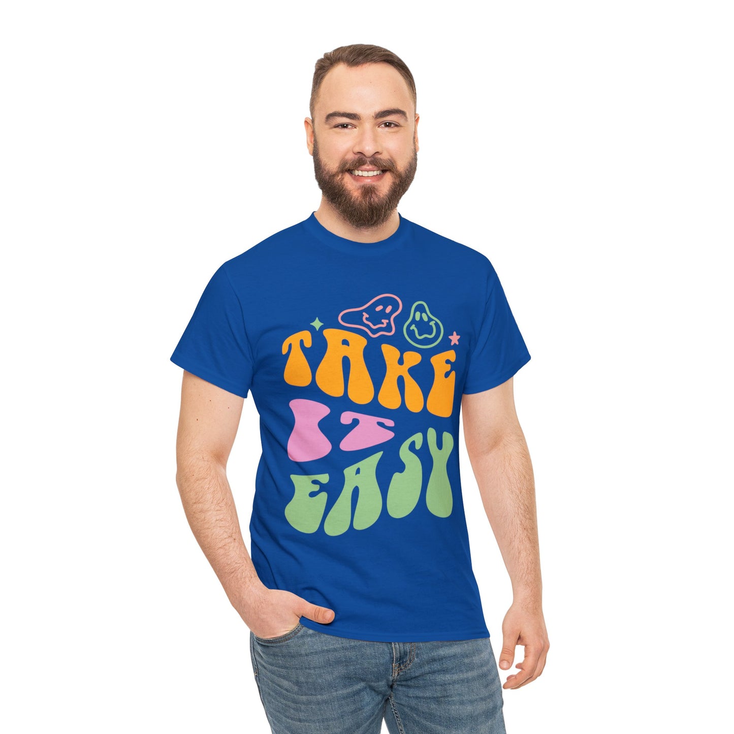 Take It Easy Men's Heavy Cotton Tee