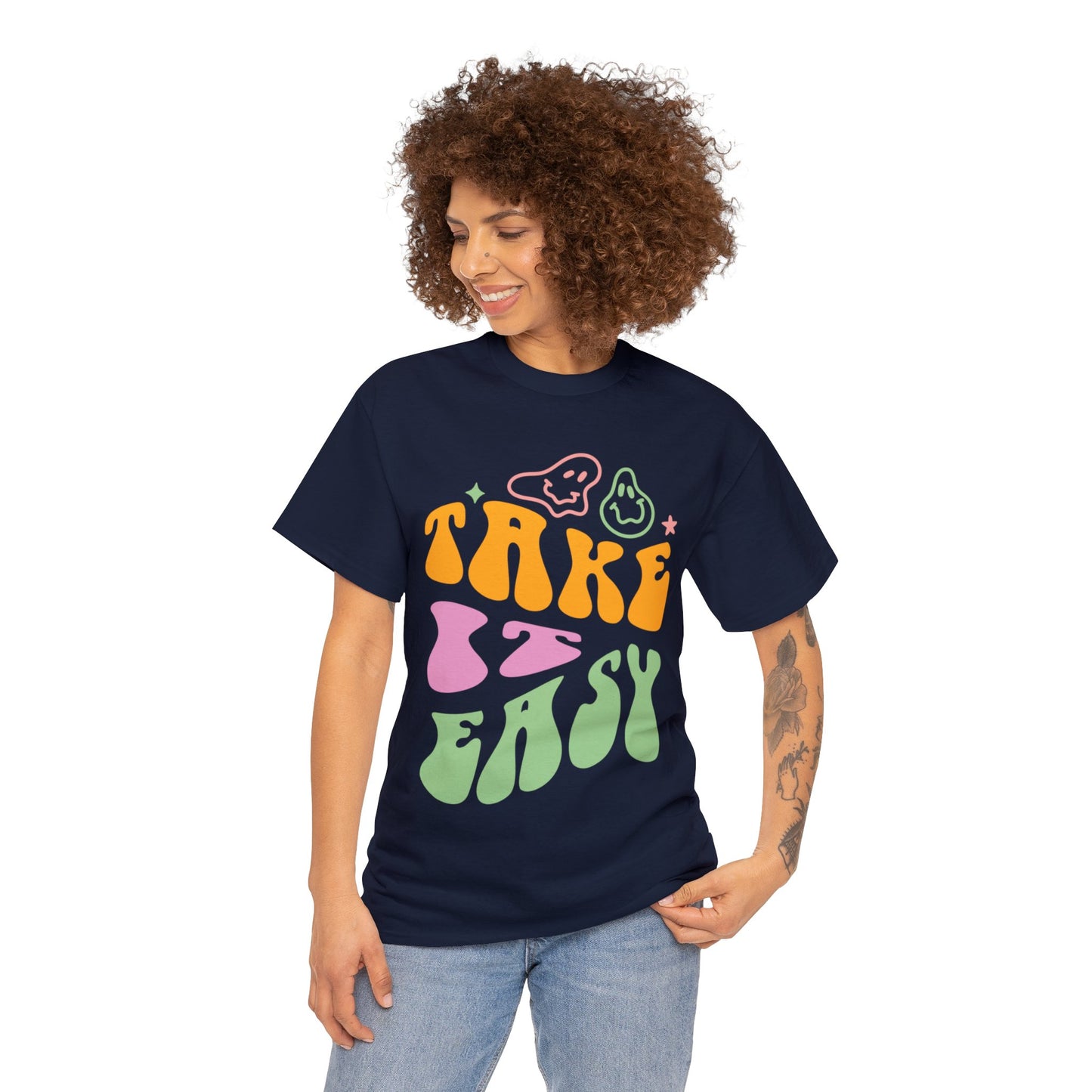 Take It Easy Men's Heavy Cotton Tee
