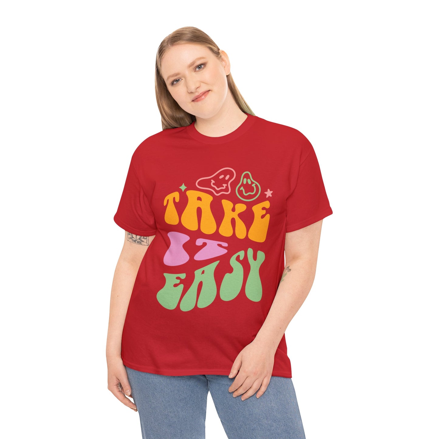 Take It Easy Men's Heavy Cotton Tee