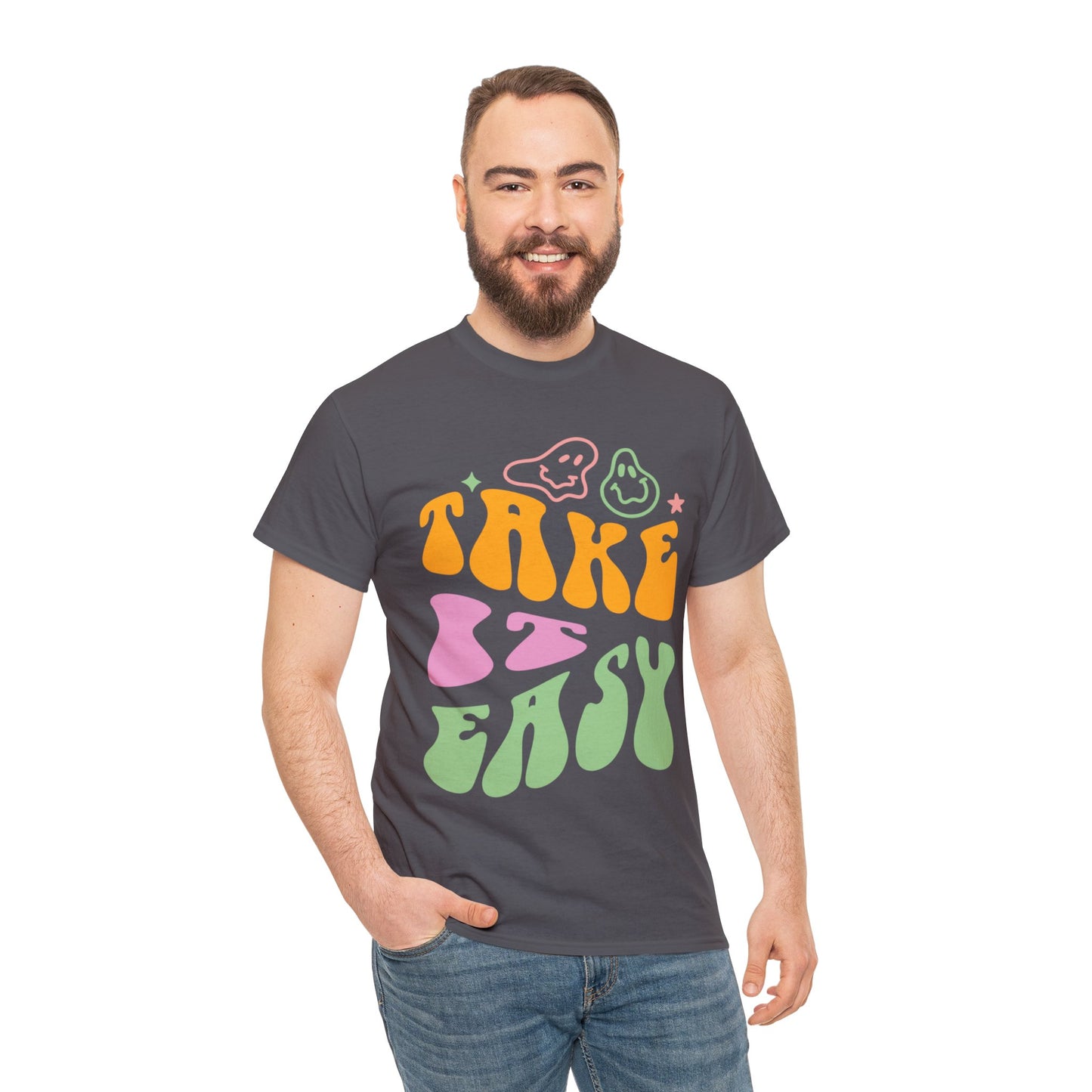 Take It Easy Men's Heavy Cotton Tee