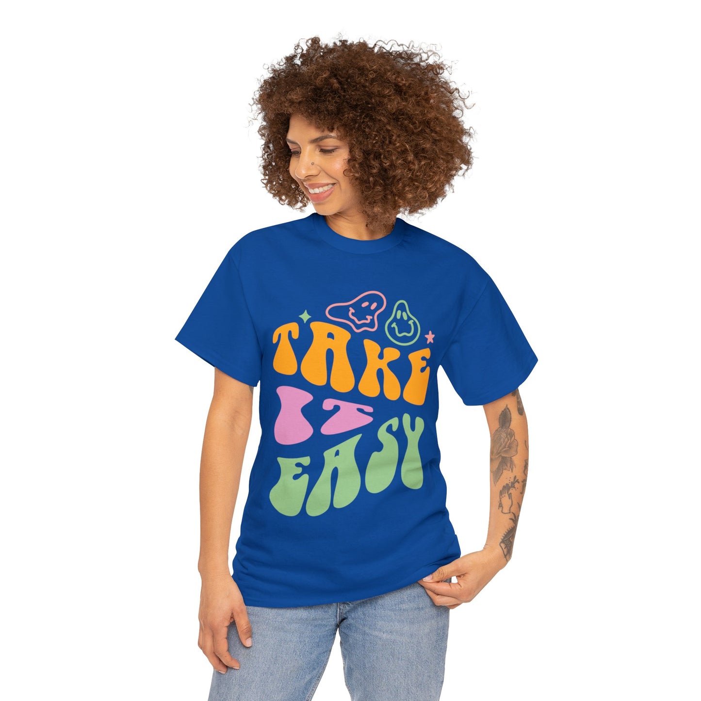 Take It Easy Men's Heavy Cotton Tee