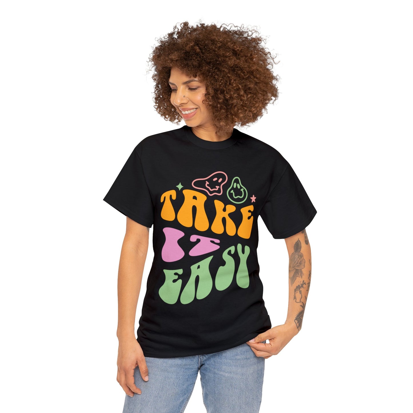 Take It Easy Men's Heavy Cotton Tee