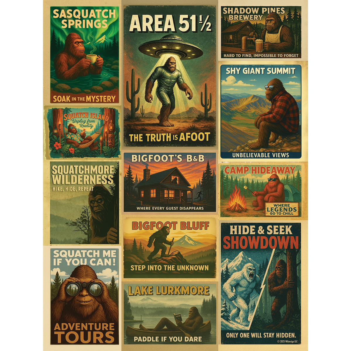 Bigfoot: The Legend is Afoot (500 Piece) Jigsaw Puzzle