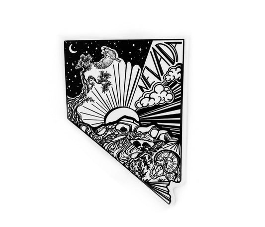 Nevada state 4” sticker