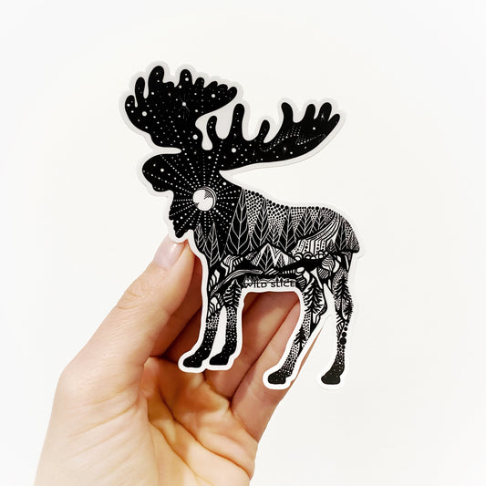 Moose Sticker  4" sticker