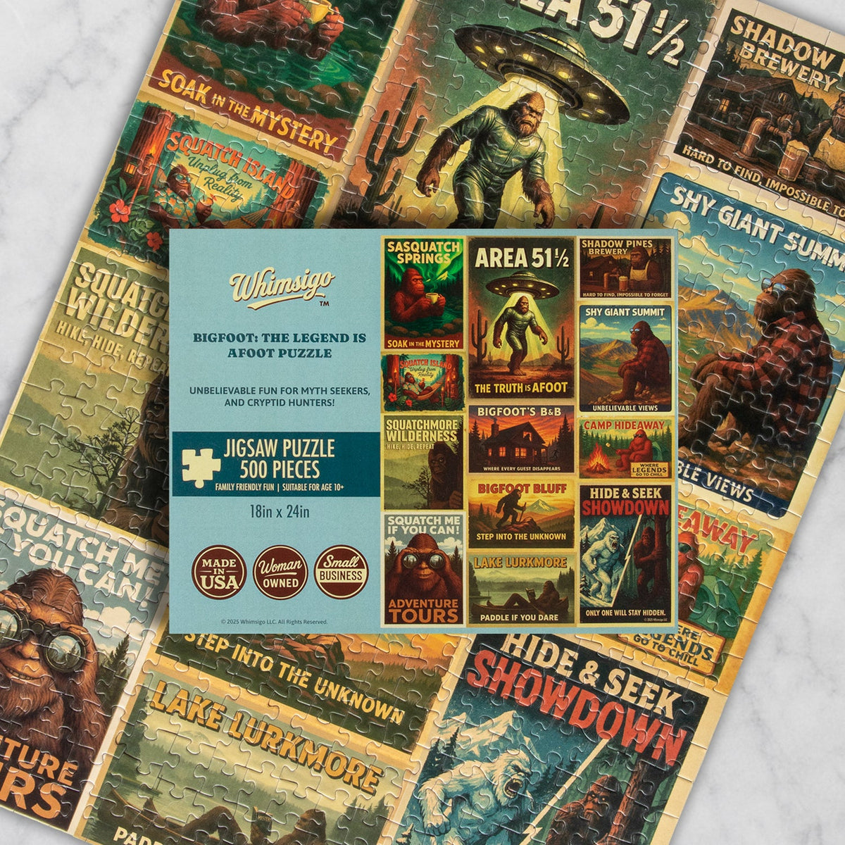 Bigfoot: The Legend is Afoot (500 Piece) Jigsaw Puzzle