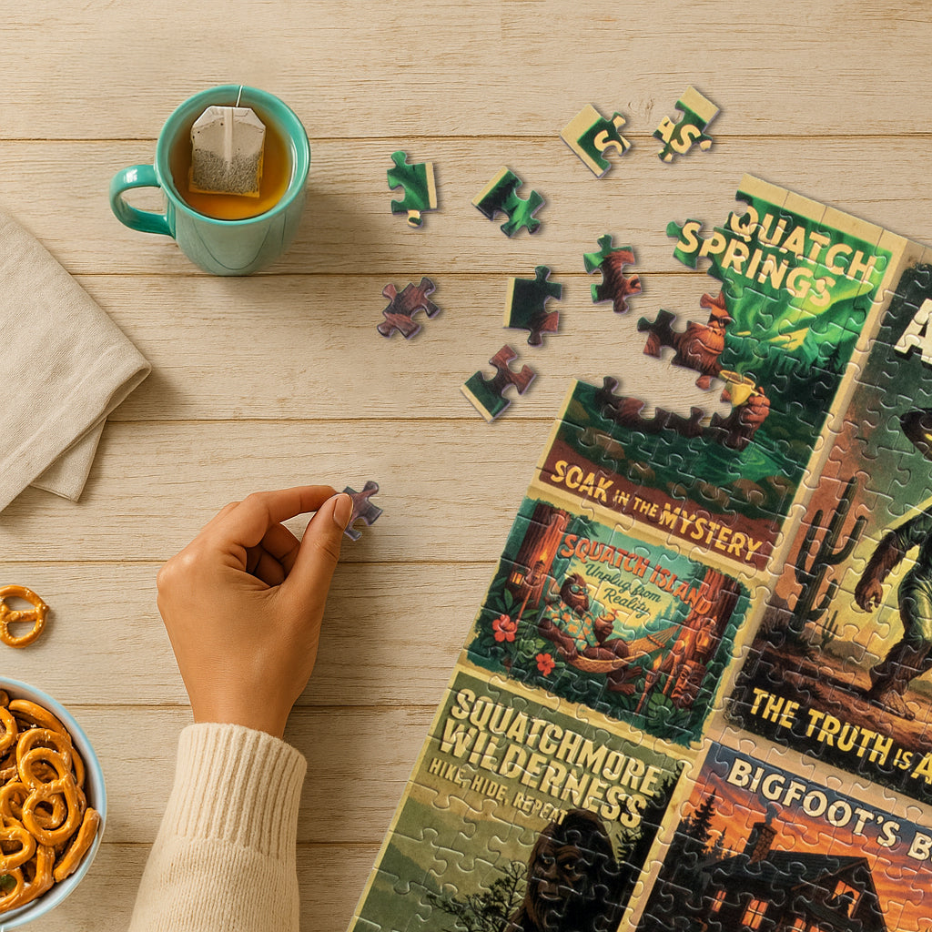 Bigfoot: The Legend is Afoot (500 Piece) Jigsaw Puzzle